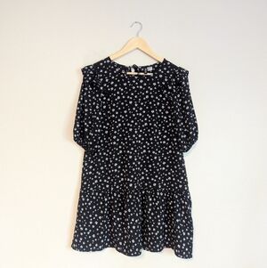 Divided H&M Black Floral Dress